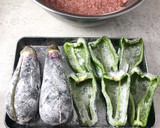 ＊なすのはさみ焼き＆ピーマンの肉詰め＊作り方3写真