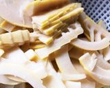 竹の子 簡単 胡麻油炒め作り方1写真
