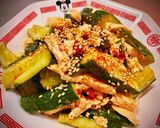 お酒が進む！鶏胸肉ときゅうりのピリ辛あえ作り方7写真