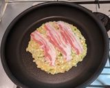 小麦粉いらずのふわふわお好み焼き作り方2写真