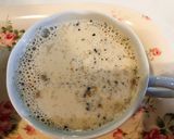 女性の薬膳茶⭐︎黒ごまきな粉豆乳ラテ作り方3写真