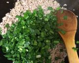 ニラたっぷり旨辛麻婆豆腐作り方3写真