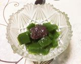 抹茶ゼリー あんこトッピング作り方3写真