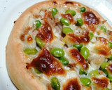 たけのこと枝豆のツナマヨピザ作り方7写真