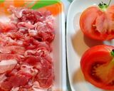 つけて焼くだけ♪トマトでしょうが焼き♥️作り方1写真