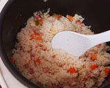 簡単ランチ！ベーコンの炊飯器ピラフ作り方4写真