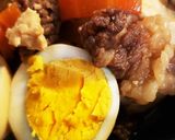 おうちDE居酒屋♪肉豆腐のゆで卵のせ作り方7写真