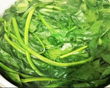 作り置き　鳥とほうれん草のナムル風作り方1写真