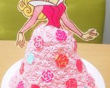 オーロラ姫 キャラチョコ ドレスケーキ作り方8写真