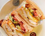 簡単♫鶏ムネ肉のボリュームサンドイッチ♫作り方16写真