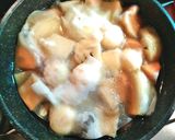 厚揚げ、マッシュルーム、春野菜の煮物作り方4写真