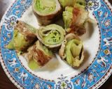 簡単肉巻きレタス作り方3写真