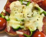 ピザ用ソース不要！フレッシュピザトースト作り方4写真