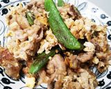簡単!豚肉とスナップエンドウの卵炒め作り方4写真