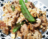 簡単！豚肉とスナップエンドウの卵炒め作り方4写真
