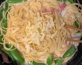 "簡単"牛乳だけで作るクリームパスタ　作り方12写真