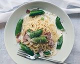 "簡単"牛乳だけで作るクリームパスタ　作り方15写真