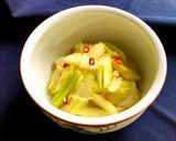ピリ辛生姜に胡麻風味☆セロリの中華サラダ作り方3写真