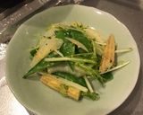 絹さやと新玉ねぎのサラダ作り方6写真