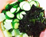 糖質制限　きゅうりとこんにゃくの酢の物作り方6写真