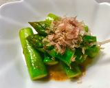 アスパラのバター焼き わさび醤油和え作り方8写真