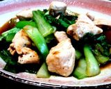 鶏肉とチンゲン菜のオイスターソース炒め♪作り方5写真