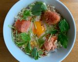 レンチン2分のズボラ飯ʘ ʘ「めん玉丼」作り方6写真