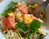 レンチン2分のズボラ飯ʘ ʘ「めん玉丼」作り方7写真