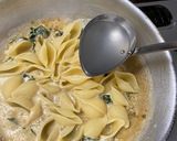 海苔の佃煮アラと ワカメのクリームパスタ作り方5写真