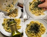 海苔の佃煮アラと ワカメのクリームパスタ作り方7写真