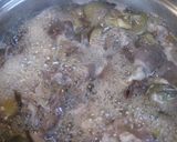 牛バラ肉と茄子のあったかすき焼き風素麺！作り方4写真