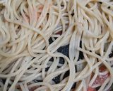 野菜たっぷり五右衛門風たらこスパゲッティ作り方15写真