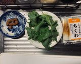 大葉と梅とちくわ作り方1写真