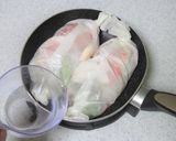 白身魚の包み蒸し　トマトドレッシングがけ作り方3写真