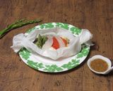 白身魚の包み蒸し　トマトドレッシングがけ作り方5写真