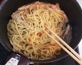 たっぷりきのこの和風パスタ。作り方5写真