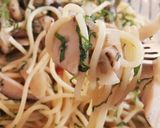 たっぷりきのこの和風パスタ。作り方6写真