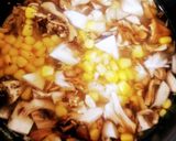 だしの素で！舞茸とコーンの炊き込みごはん作り方4写真