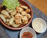 ランチに☆揚げないノンフライドポテト作り方4写真