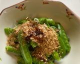 簡単！スナップえんどうの胡麻おかか和え作り方3写真
