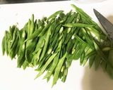 ささげとさつま揚げの胡麻油炒め作り方2写真