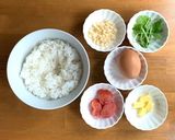 レンチン2分のズボラ飯ʘ ʘ「めん玉丼」作り方1写真