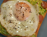 キャベツと半熟たまごのトースト作り方7写真