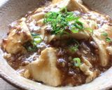 m豆腐とひき肉のあんかけ丼作り方7写真