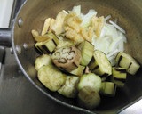 とろとろ茄子と卵の味噌汁♪作り方3写真