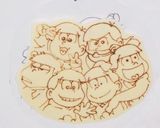 おそ松さんチョコプレートの作り方☆作り方7写真