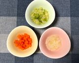 離乳食後期★しらすと野菜のお好み焼き作り方1写真
