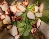 カンタン赤水菜ときゅうりとタコの酢の物作り方3写真