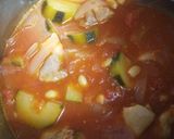 鶏もも肉と新玉ねぎとズッキーニのトマト煮作り方8写真