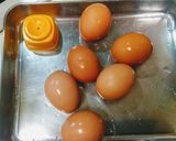 ゆで卵　白だしに漬けてみ？作り方1写真